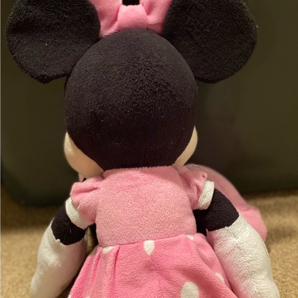 Disney Minnie Mouse Plush Doll Pink Dress - Picture 5 of 5